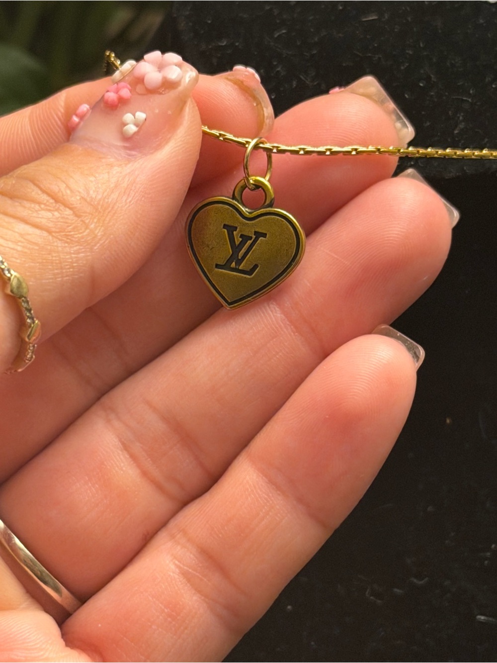 Louis vuttion Gold Heart Necklace - Picture 4 of 5